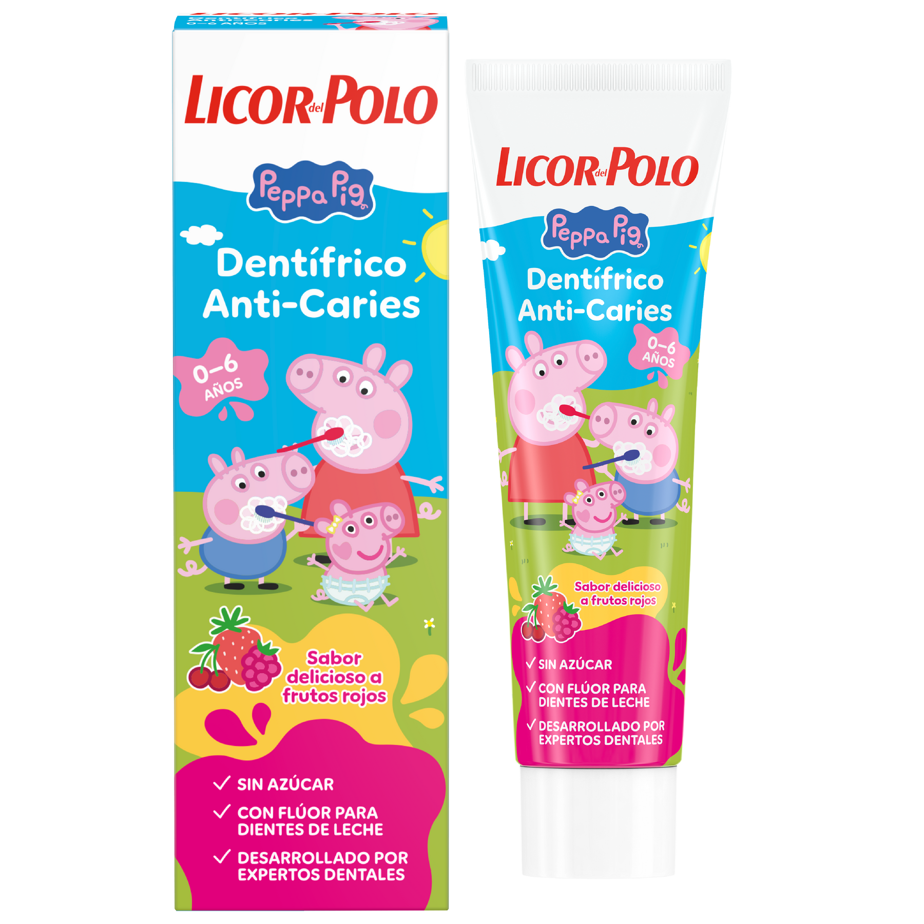 Licor del Polo x Peppa Pig Dentífrico Anti-Caries 0-6 años