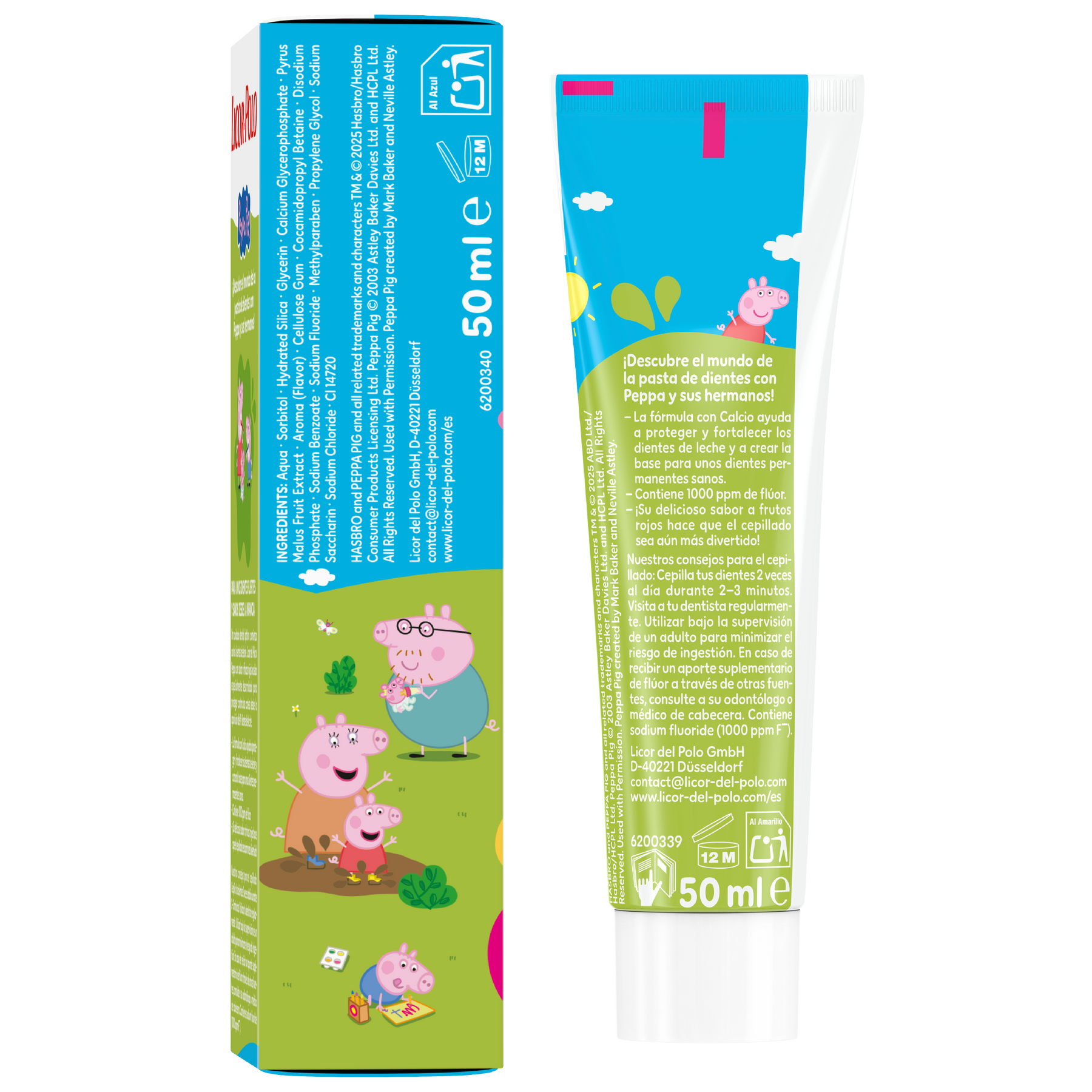 Licor del Polo x Peppa Pig Dentífrico Anti-Caries 0-6 años